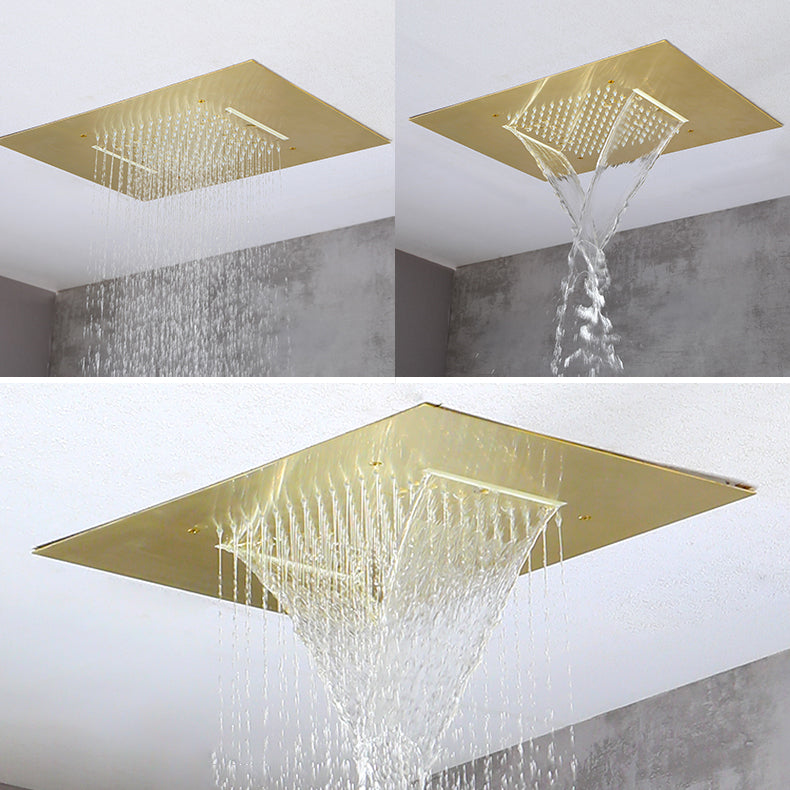 Modern Shower Trim Brass Body Jets Adjustable Shower Head Shower System