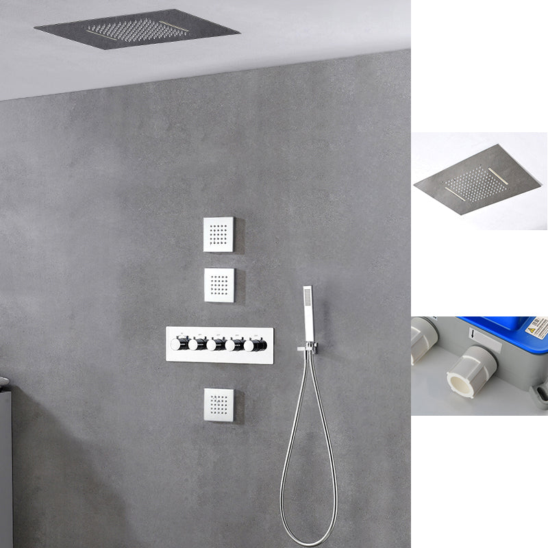 Modern Shower Trim Brass Body Jets Adjustable Shower Head Shower System