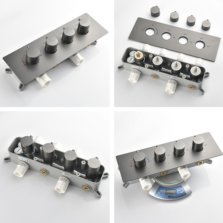 Modern Shower Trim Brass Body Jets Adjustable Shower Head Shower System