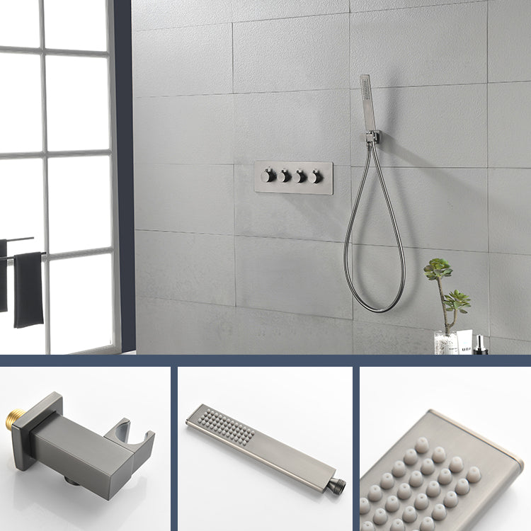 Modern Shower Trim Brass Body Jets Adjustable Shower Head Shower System
