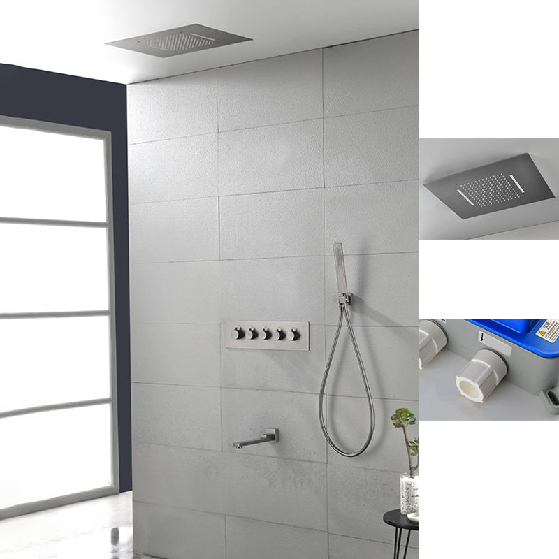 Modern Shower Trim Brass Body Jets Adjustable Shower Head Shower System