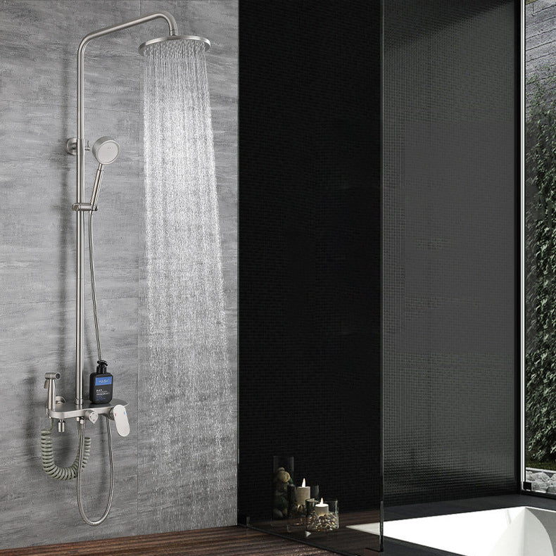 Modern Shower System Stainless Steel Adjustable Shower Head Shower Combo