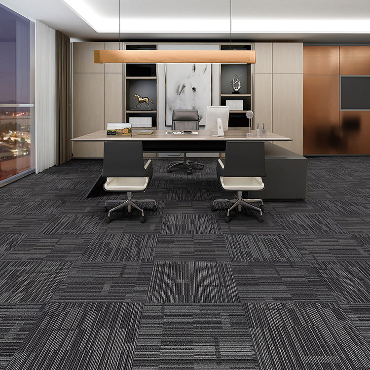 Fade Resistant Level Loop Carpet Tile Non-Skid Loose Lay Indoor Carpet Tiles