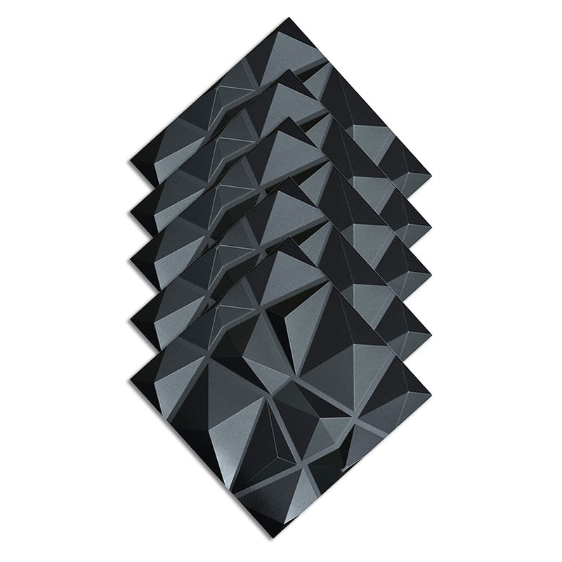 Square Interior Wall Paneling Peel and Stick Texture Effect Wall Paneling