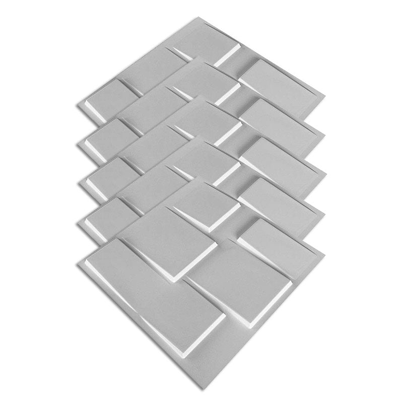 Square Interior Wall Paneling Peel and Stick Texture Effect Wall Paneling