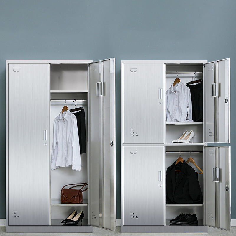 Metal Storage Cabinet for Bathroom Modern Cabinet with Hinged Doors