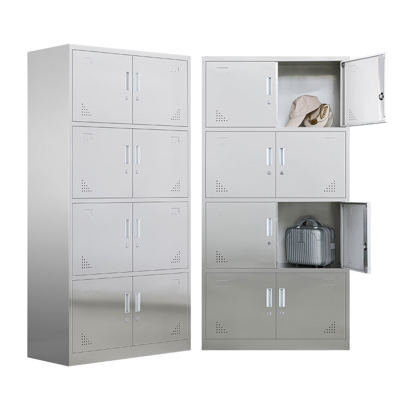 Metal Storage Cabinet for Bathroom Modern Cabinet with Hinged Doors