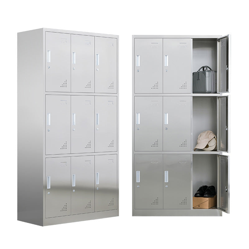 Metal Storage Cabinet for Bathroom Modern Cabinet with Hinged Doors