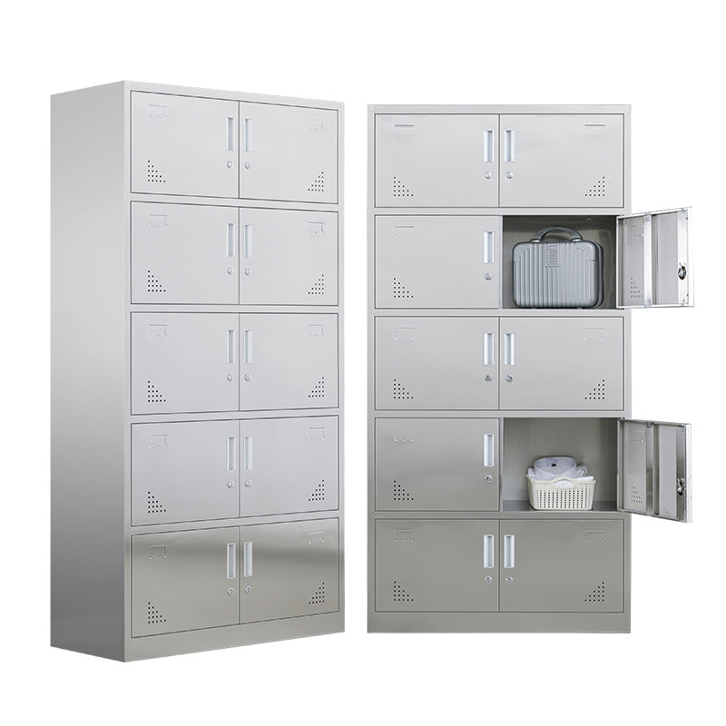 Metal Storage Cabinet for Bathroom Modern Cabinet with Hinged Doors