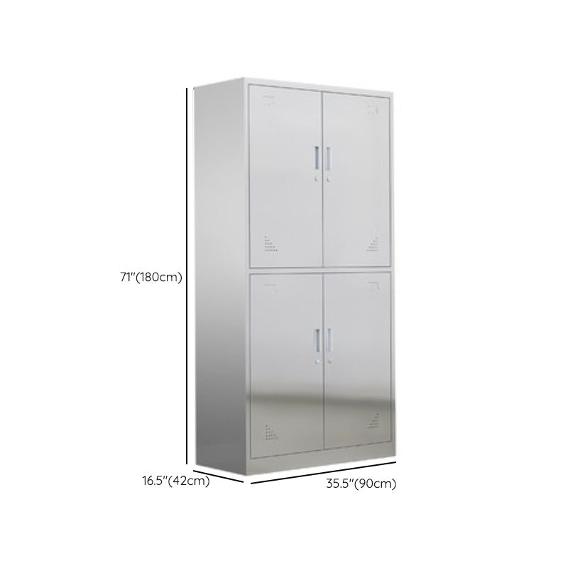 Metal Storage Cabinet for Bathroom Modern Cabinet with Hinged Doors