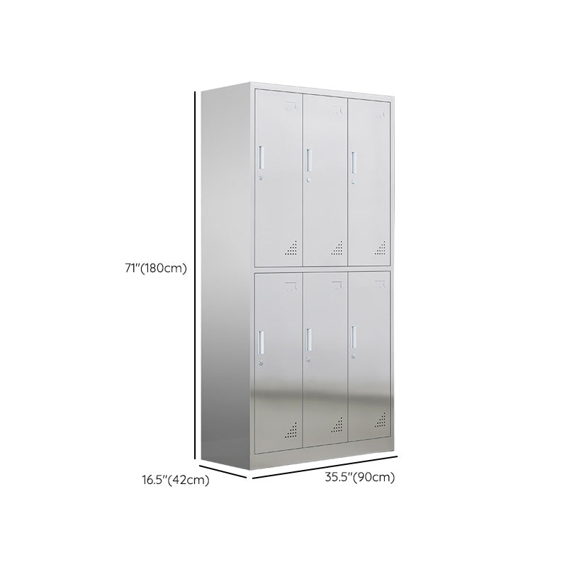 Metal Storage Cabinet for Bathroom Modern Cabinet with Hinged Doors