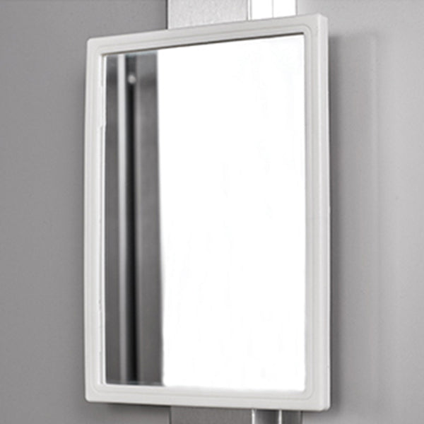 Steel Chrome Storage Cabinet Modern Cabinet with Hinged Doors