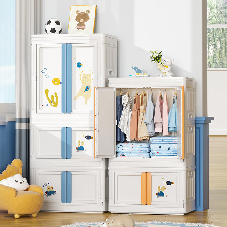 Plastic Bedroom Storage Cabinet Contemporary Hinged Door Cabinet