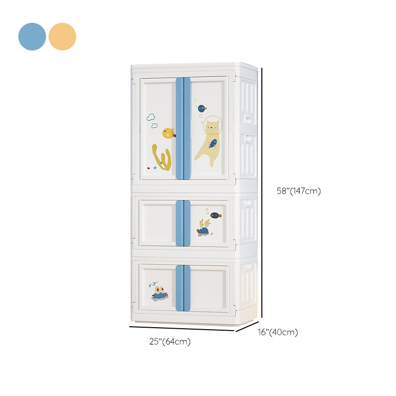 Plastic Bedroom Storage Cabinet Contemporary Hinged Door Cabinet