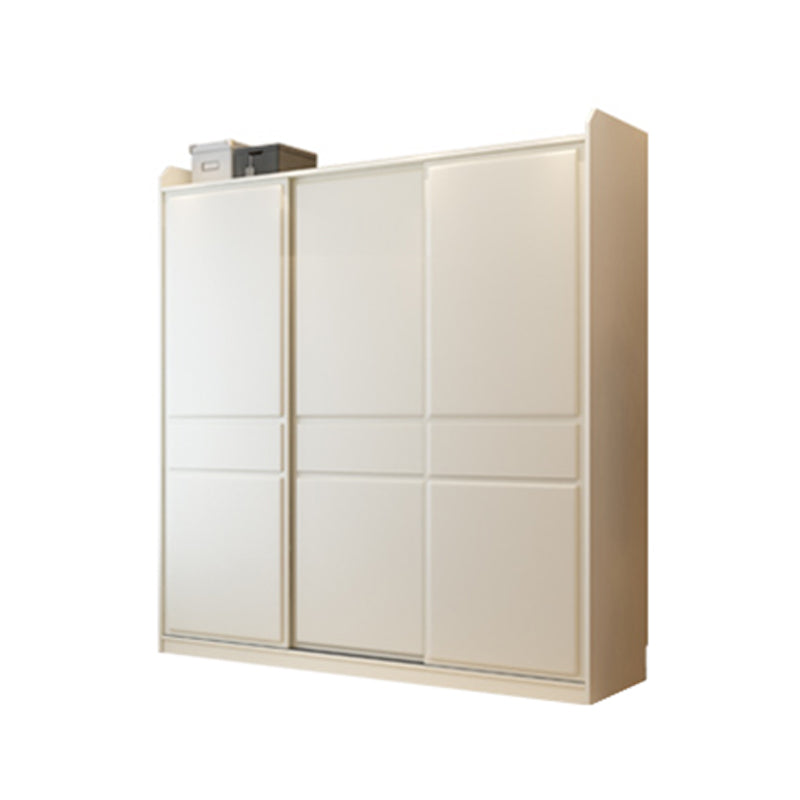 White Modern Wardrobe Armoire Wooden Wardrobe Closet with Shelves