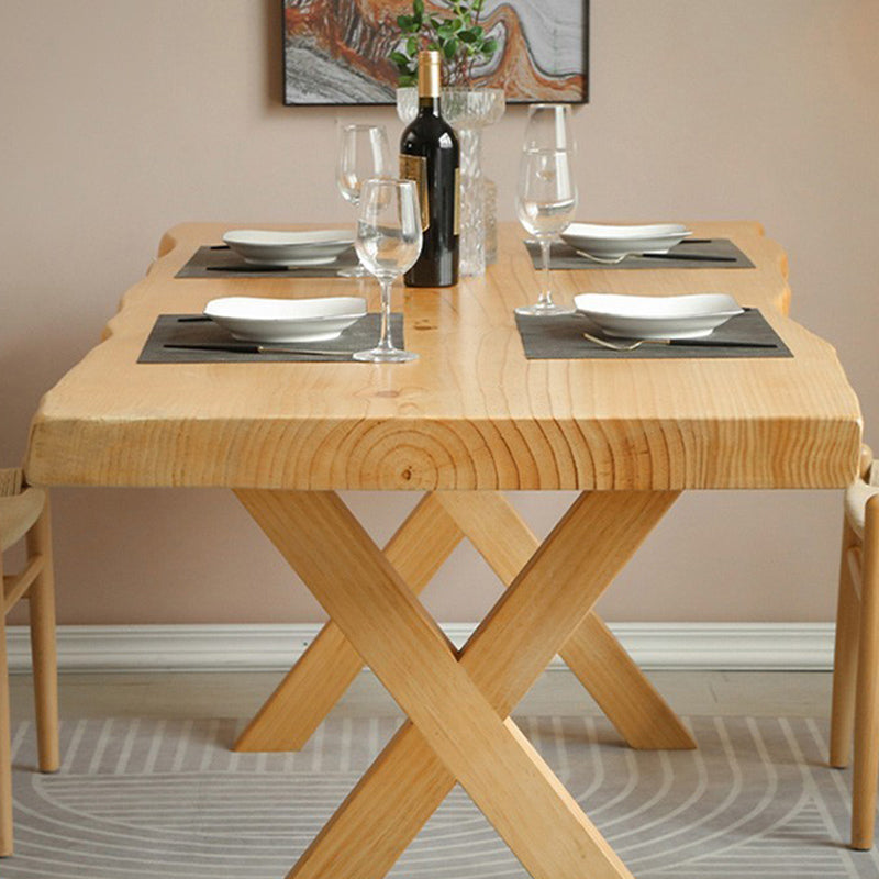 Solid Wood Dining Set 1/2/5 Pcs Rectangle Dining Table and Wishbone Chairs