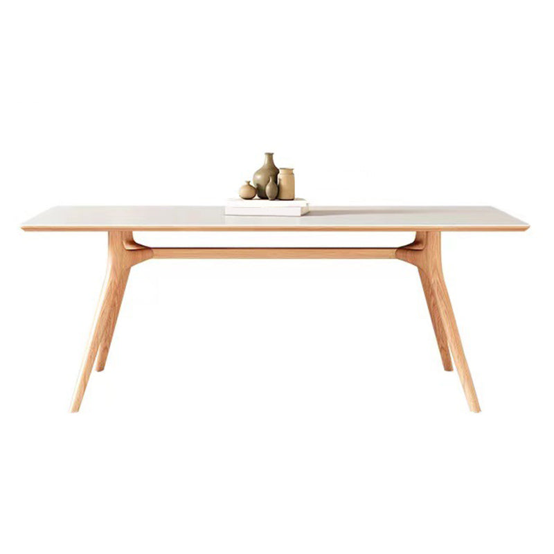 Modern 1/2/5/7 Pieces Dining Furniture Stone Rectangle Dining Chairs Set in White