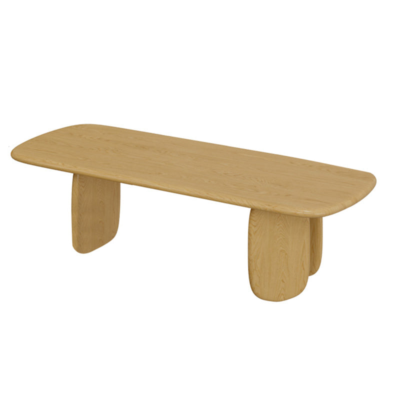 Traditional Dining Set 1/5/7 Pcs Rectangle Solid Wood Dining Table with Armless Chairs