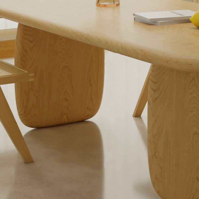 Traditional Dining Set 1/5/7 Pcs Rectangle Solid Wood Dining Table with Armless Chairs