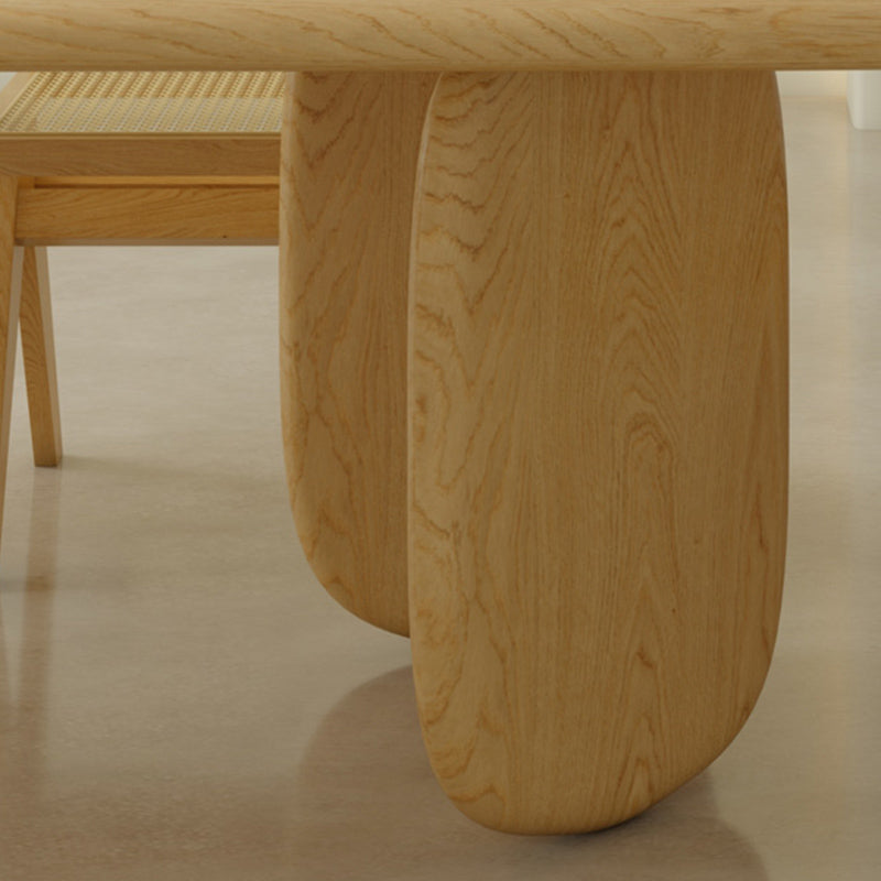 Traditional Dining Set 1/5/7 Pcs Rectangle Solid Wood Dining Table with Armless Chairs