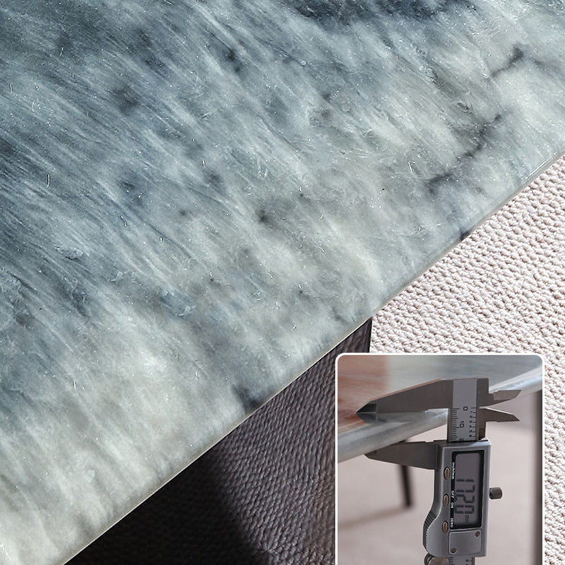 Modern Dining Set 1/5/7 Pcs Rectangle Marble Dining Table with Armless Chairs