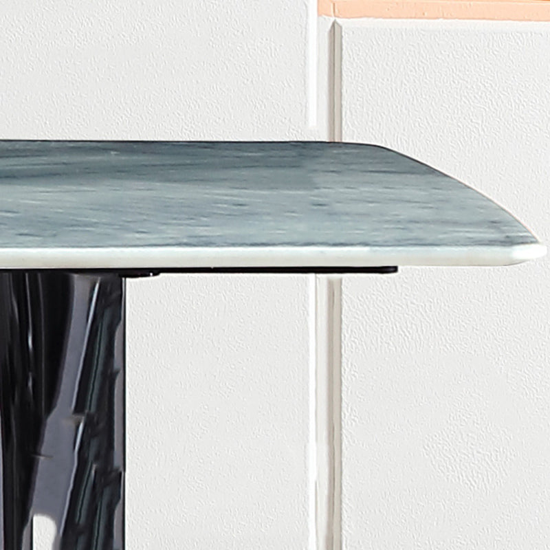 Modern Dining Set 1/5/7 Pcs Rectangle Marble Dining Table with Armless Chairs