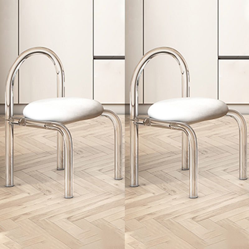 Modern Style 1/2/5/7 Pieces Dining Chairs Set Stone Rectangle Furniture in White