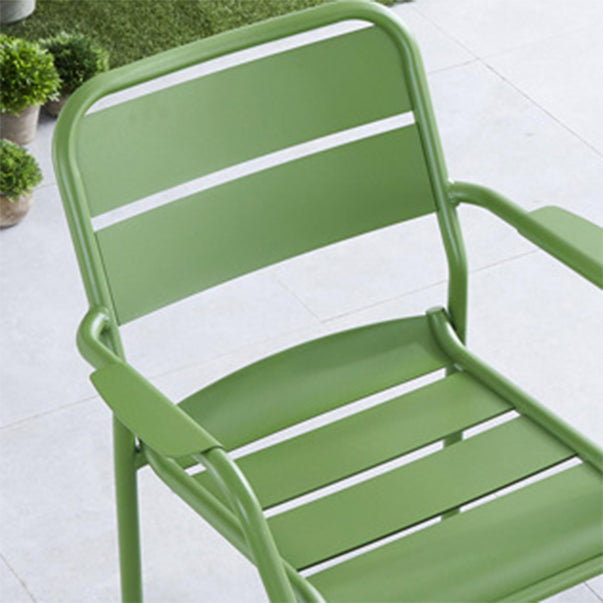 Modern Green Bistro Table Set 1/5/7 Pcs Metal Bistro Set for Small Places