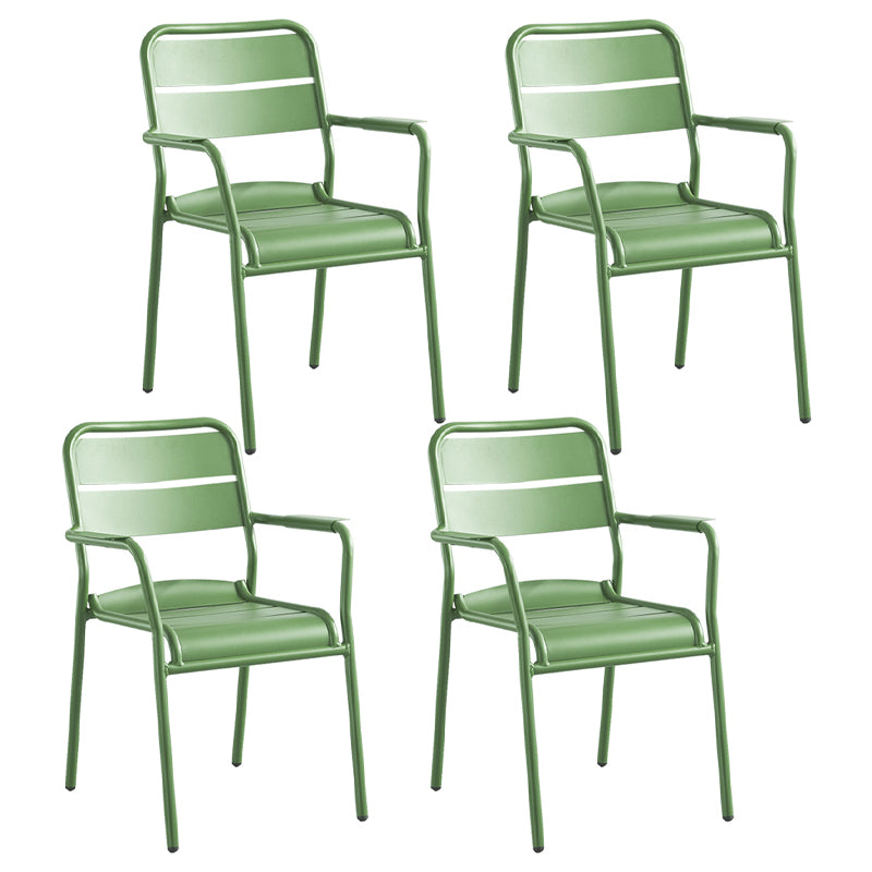Modern Green Bistro Table Set 1/5/7 Pcs Metal Bistro Set for Small Places