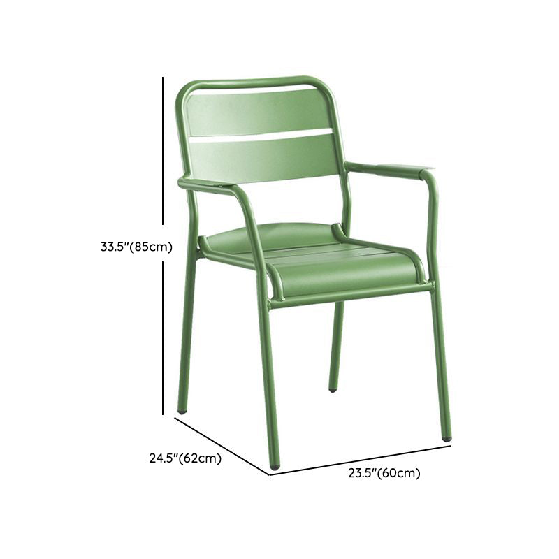 Modern Green Bistro Table Set 1/5/7 Pcs Metal Bistro Set for Small Places