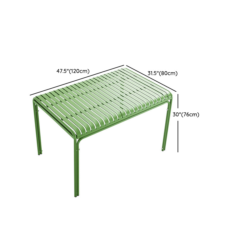 Modern Green Bistro Table Set 1/5/7 Pcs Metal Bistro Set for Small Places