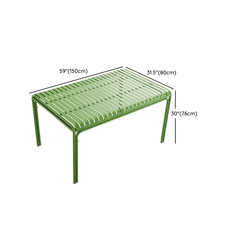 Modern Green Bistro Table Set 1/5/7 Pcs Metal Bistro Set for Small Places