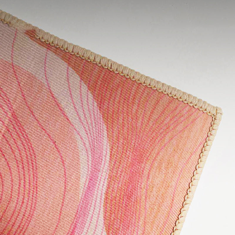 Modern Gray Indoor Rug Polyester Graphic Rug Washable Rug for Home Decoration