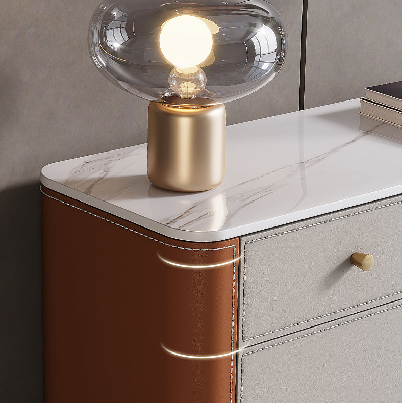 15.6-inch Width Storage Chest Stone Contemporary Dresser with 6 Drawers