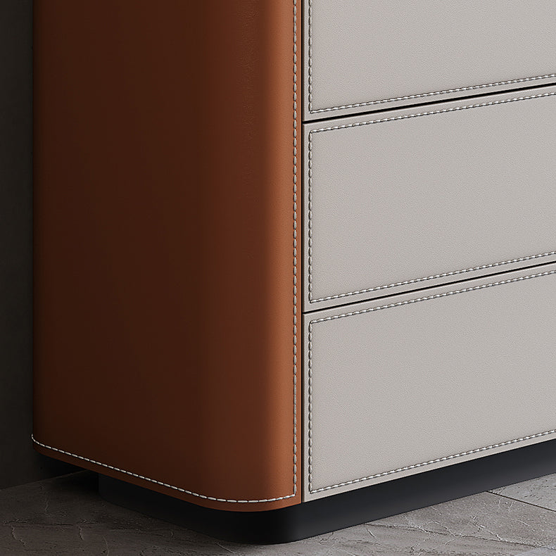 15.6-inch Width Storage Chest Stone Contemporary Dresser with 6 Drawers