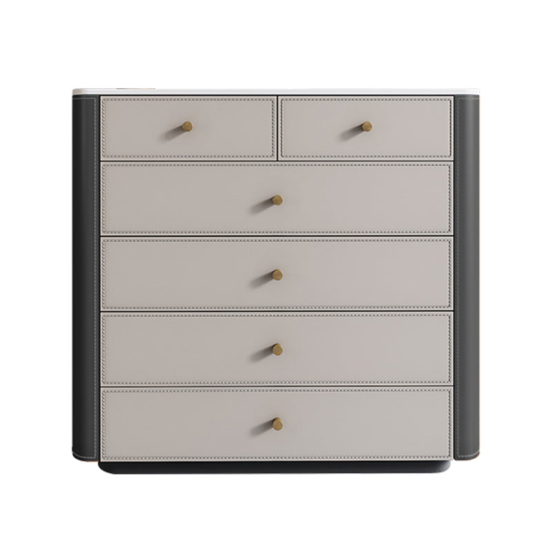 15.6-inch Width Storage Chest Stone Contemporary Dresser with 6 Drawers