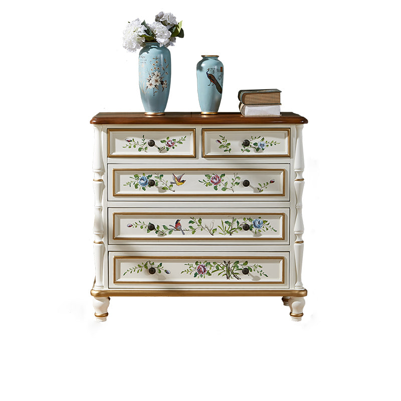Horizontal Storage Chest Dresser Traditional Dresser with Drawers