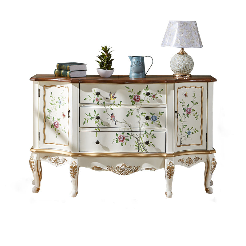 Horizontal Storage Chest Dresser Traditional Dresser with Drawers