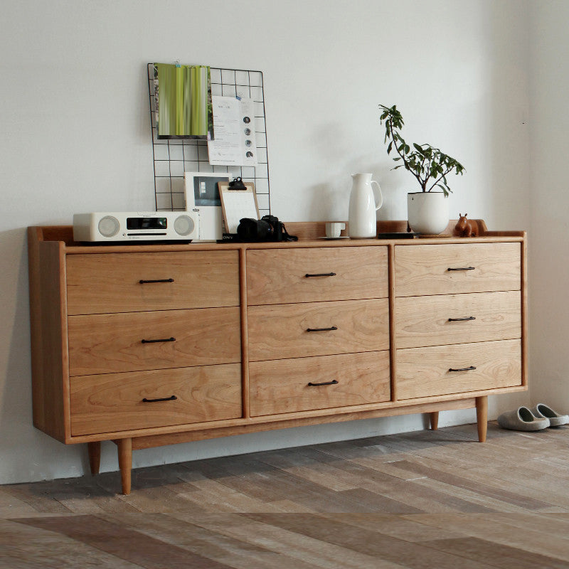 Traditional Storage Chest Dresser Solid Wood Dresser with Drawers