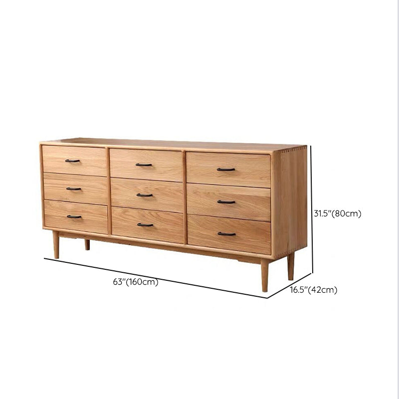 Traditional Storage Chest Dresser Solid Wood Dresser with Drawers