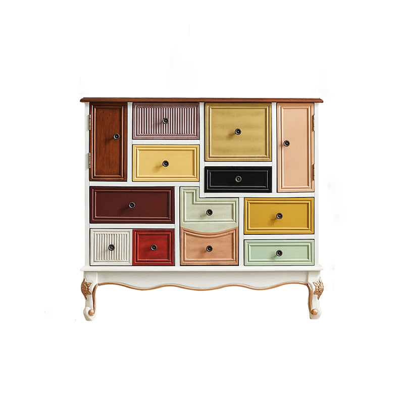 Nautical Chest Bedroom Solid Wood Storage Chest with Drawers