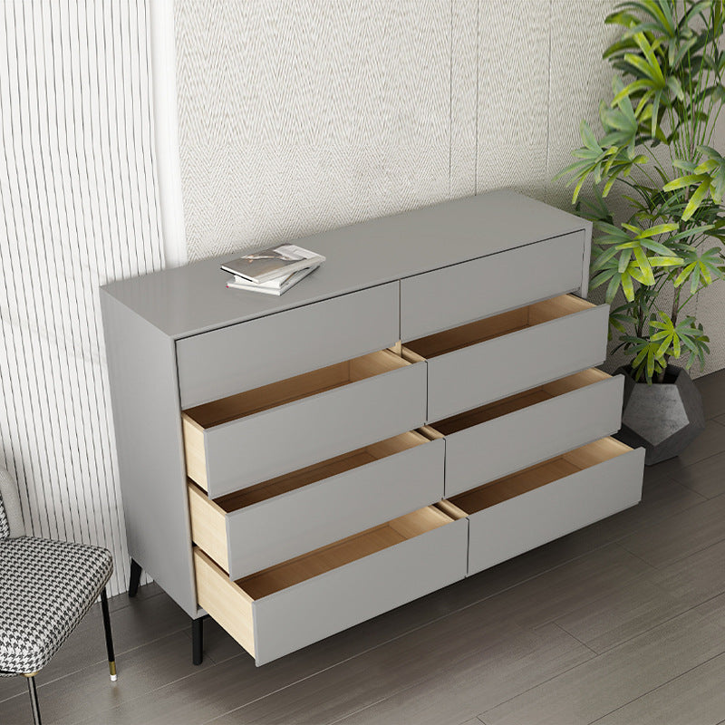 15.6-inch Width Contemporary Storage Chest Stone Dresser with 8 Drawers