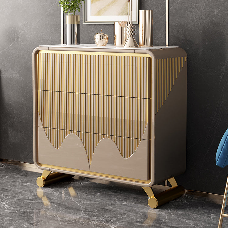 15.6-inch W Classic Glam Storage Chest Stone Storage Chest Dresser