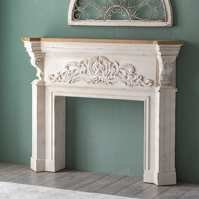 French Country Wood Console Table Rectangle Console Sofa Table for Hall
