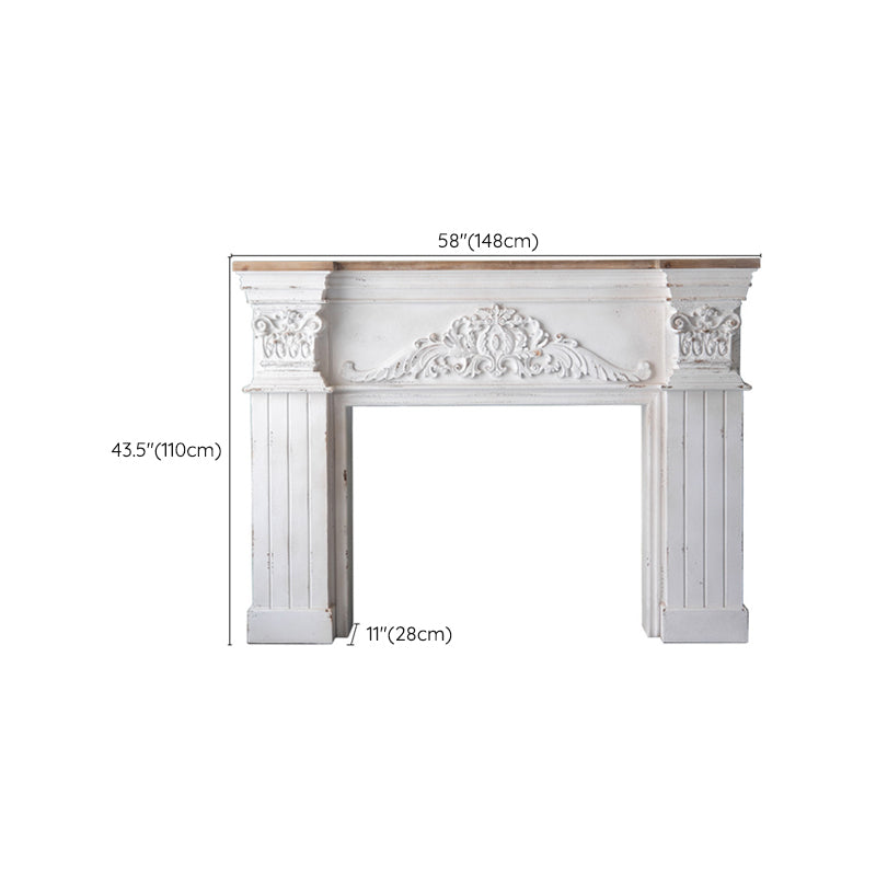 French Country Wood Console Table Rectangle Console Sofa Table for Hall