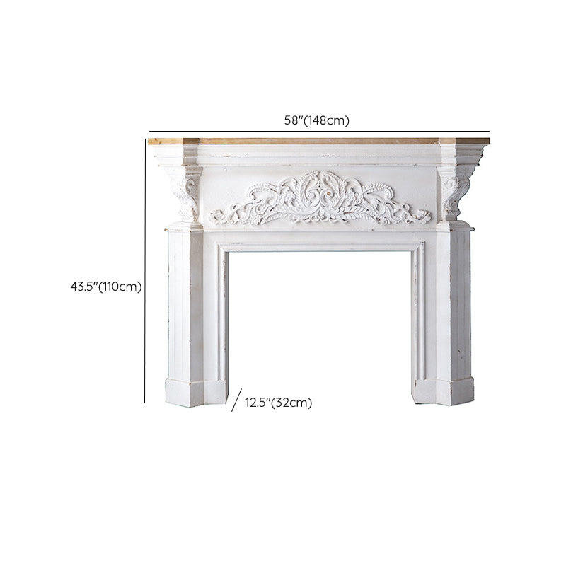 French Country Wood Console Table Rectangle Console Sofa Table for Hall
