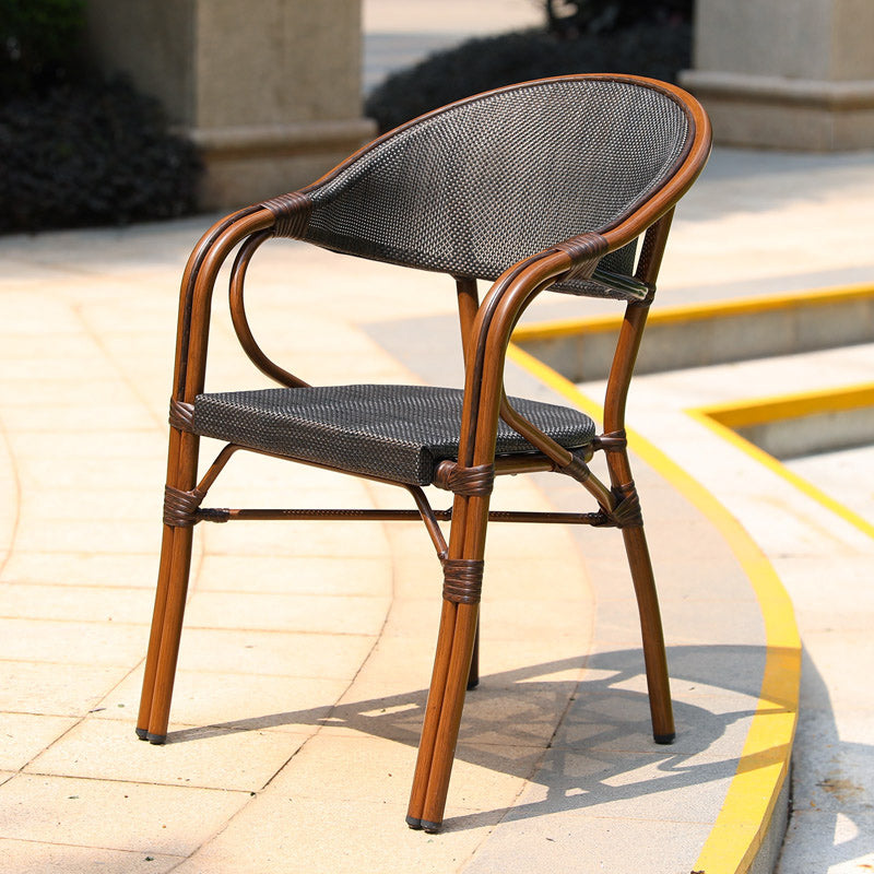 Tropical Patio Dining Side Chair Set of 2/4/6/8 Faux Rattan Dining Side Chair