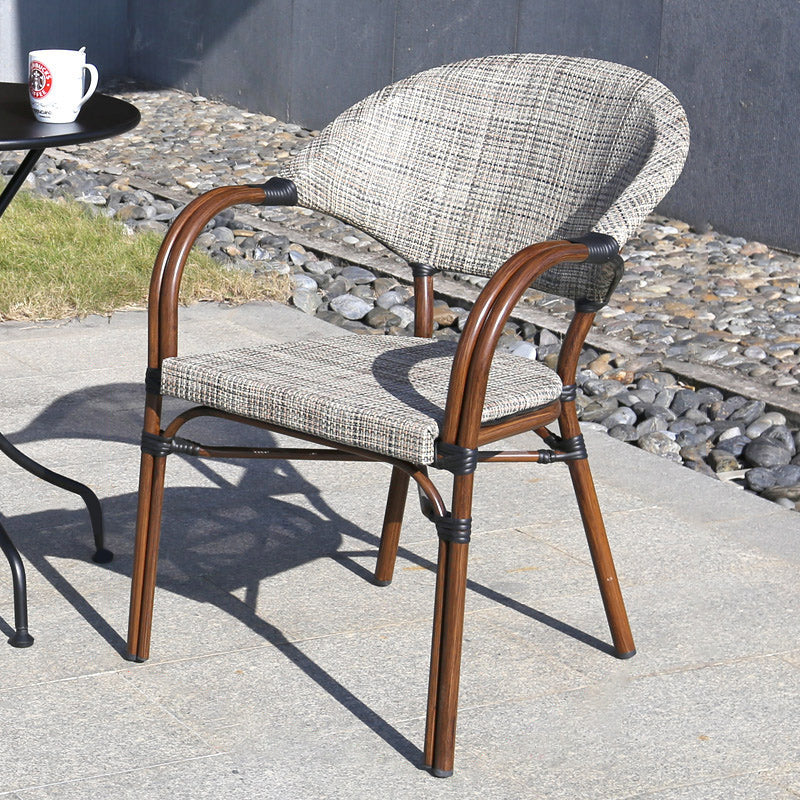 Tropical Patio Dining Side Chair Set of 2/4/6/8 Faux Rattan Dining Side Chair