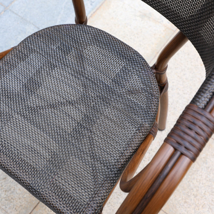 Tropical Patio Dining Side Chair Set of 2/4/6/8 Faux Rattan Dining Side Chair