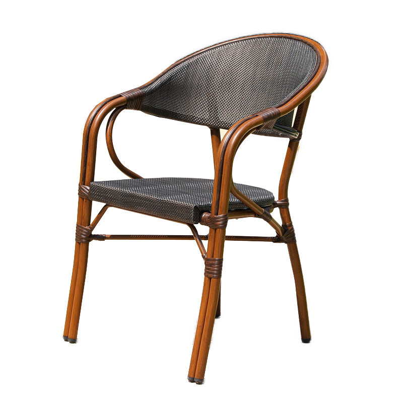 Tropical Patio Dining Side Chair Set of 2/4/6/8 Faux Rattan Dining Side Chair